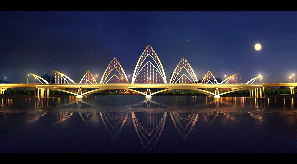 九龍(long)江(jiang)北(bei)港(gang)主橋(qiao)